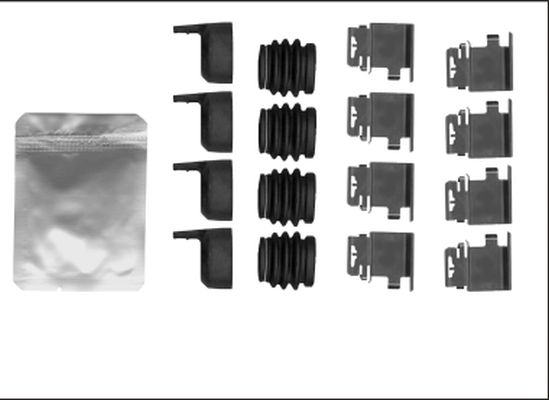 HELLA PAGID Комплектующие, колодки дискового тормоза 8DZ 355 206-001